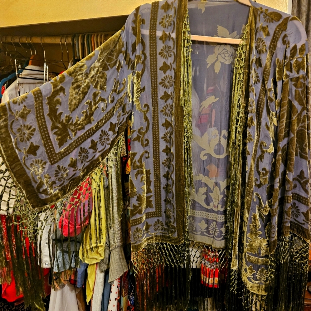 Velvet Burnout Kimono
